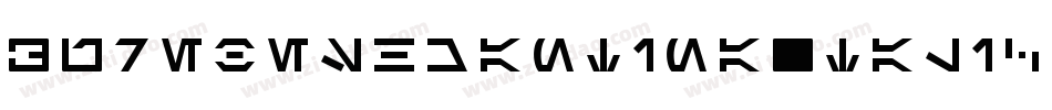 AurebeshCantinaItalic-pOOy字体转换