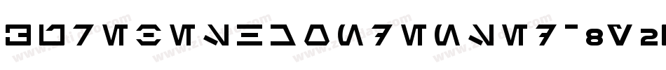 AurebeshCondensed-8y2B字体转换