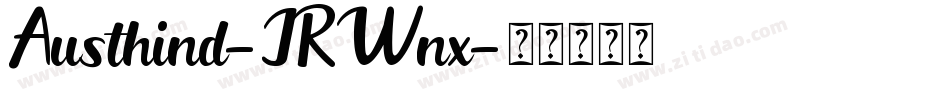 Austhind-JRWnx字体转换
