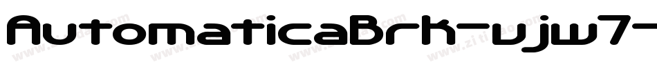 AutomaticaBrk-vjw7字体转换