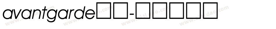 avantgarde字库字体转换