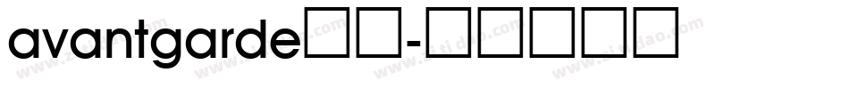 avantgarde字库字体转换