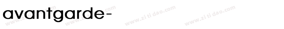 avantgarde字库字体转换