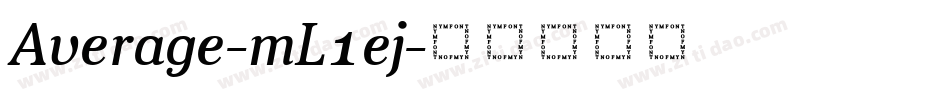 Average-mL1ej字体转换