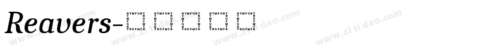 Reavers字体转换