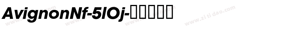 AvignonNf-5lOj字体转换