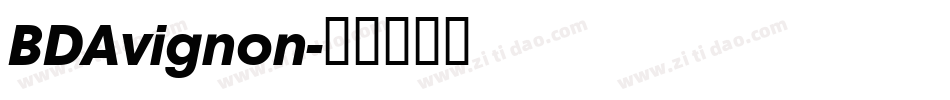 BDAvignon字体转换