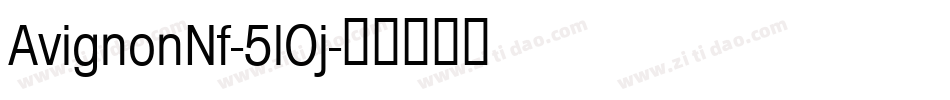 AvignonNf-5lOj字体转换