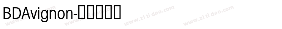 BDAvignon字体转换