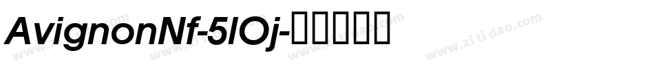 AvignonNf-5lOj字体转换