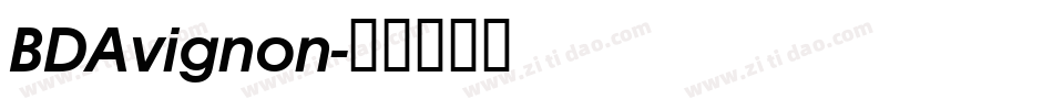 BDAvignon字体转换