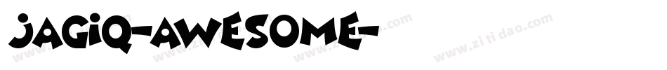 Jagiq-Awesome字体转换