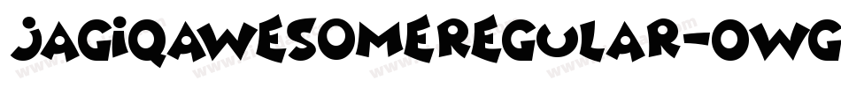 JagiqAwesomeRegular-0WgX9字体转换