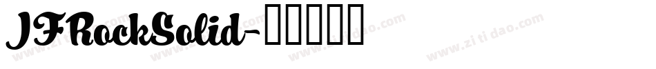 JFRockSolid字体转换