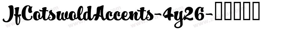 JfCotswoldAccents-4y26字体转换