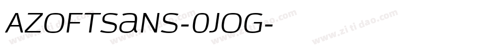 AzoftSans-0jOG字体转换