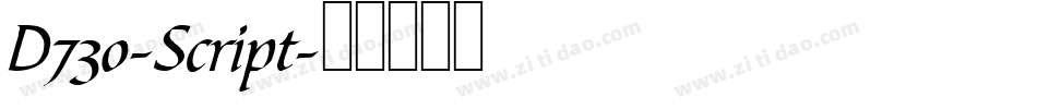 D730-Script字体转换