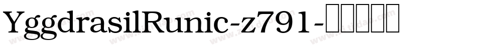 YggdrasilRunic-z791字体转换
