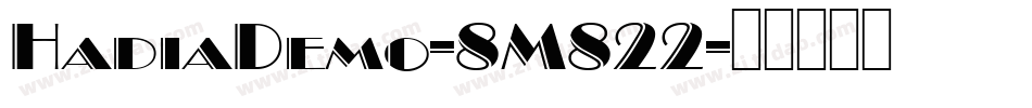HadiaDemo-8M822字体转换