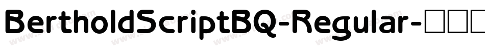 BertholdScriptBQ-Regular字体转换
