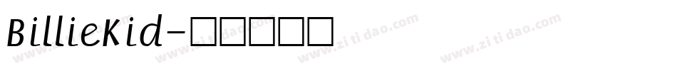 BillieKid字体转换