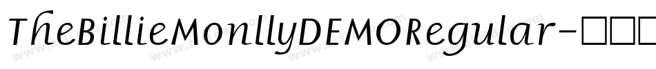 TheBillieMonllyDEMORegular字体转换