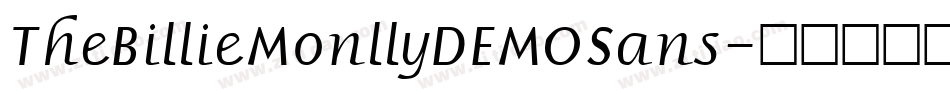 TheBillieMonllyDEMOSans字体转换