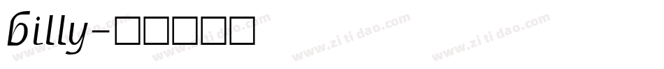 billy字体转换