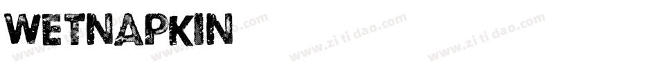 wetnapkin字体转换