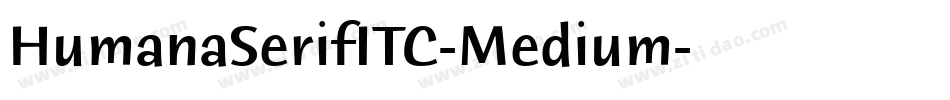 HumanaSerifITC-Medium字体转换
