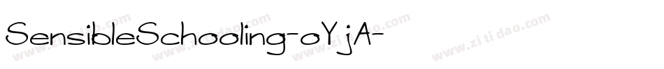 SensibleSchooling-oYjA字体转换