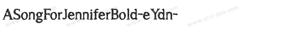 ASongForJenniferBold-eYdn字体转换