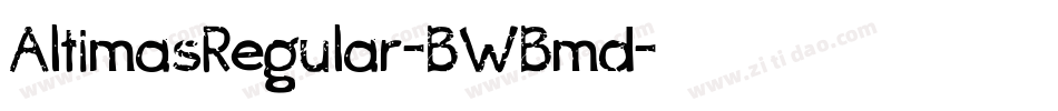AltimasRegular-BWBmd字体转换