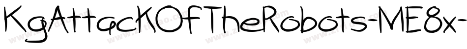 KgAttackOfTheRobots-ME8x字体转换