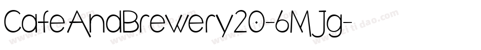 CafeAndBrewery20-6MJg字体转换
