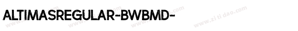 AltimasRegular-BWBmd字体转换