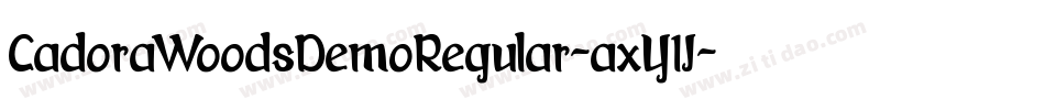 CadoraWoodsDemoRegular-axY1J字体转换