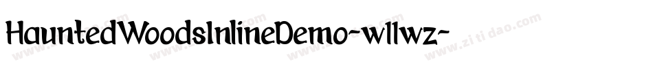 HauntedWoodsInlineDemo-w11wz字体转换