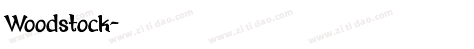 Woodstock字体转换
