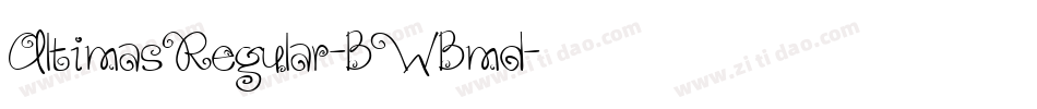 AltimasRegular-BWBmd字体转换