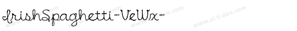 IrishSpaghetti-VeWx字体转换