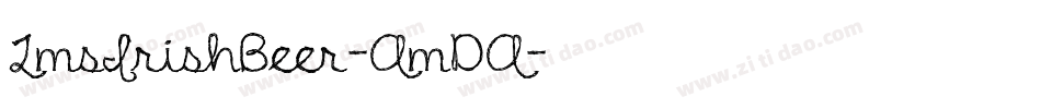 LmsIrishBeer-AmDA字体转换