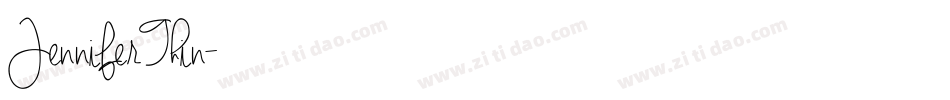 JenniferThin字体转换