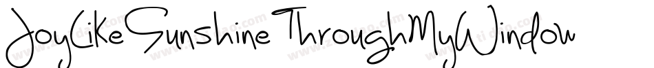 JoyLikeSunshineThroughMyWindowpane-4WrB字体转换