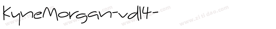 KyneMorgan-vdl4字体转换