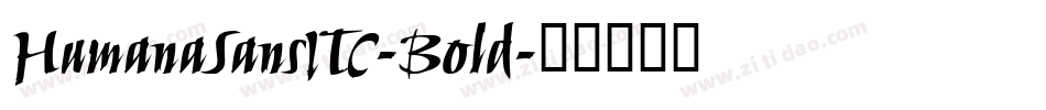 HumanaSansITC-Bold字体转换