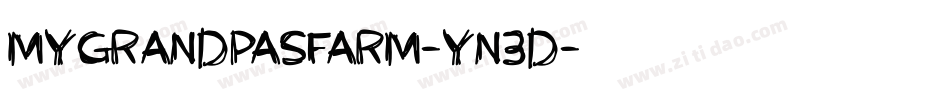 MyGrandpasFarm-yn3d字体转换