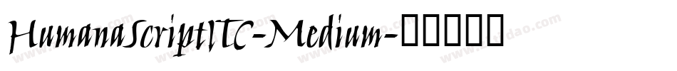 HumanaScriptITC-Medium字体转换