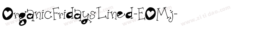 OrganicFridaysLined-EOMj字体转换