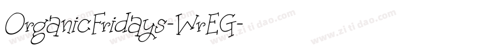 OrganicFridays-WrEG字体转换